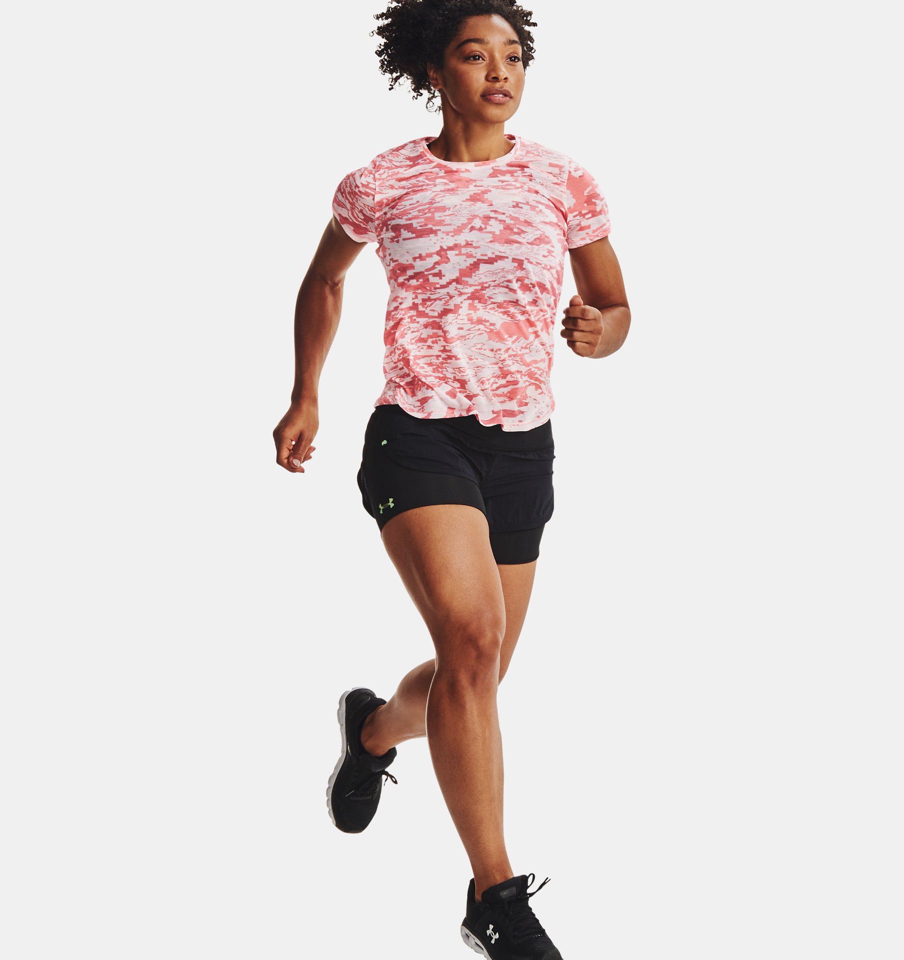 Women's Details about   Under Armour Rush Run 2-in-1 Short 